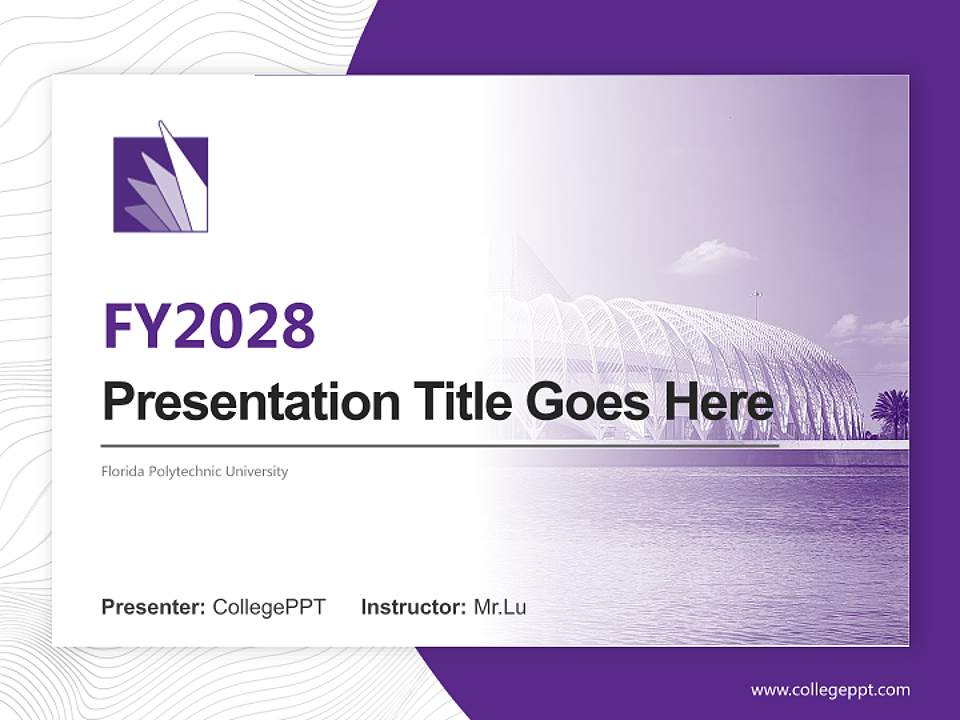 Florida Polytechnic University Academic Presentation/Research Findings Report PPT Template4:3 ratio PPT effect preview image5