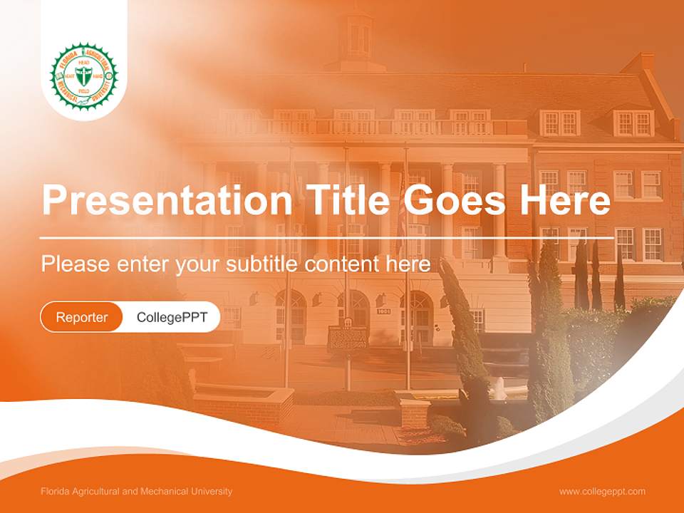 Florida Agricultural and Mechanical University Lecture Sharing and Networking Event PPT Template4:3 ratio PPT effect preview image4