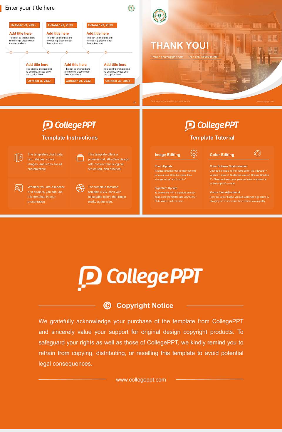 Florida Agricultural and Mechanical University Lecture Sharing and Networking Event PPT Template4:3 ratio PPT effect preview image4