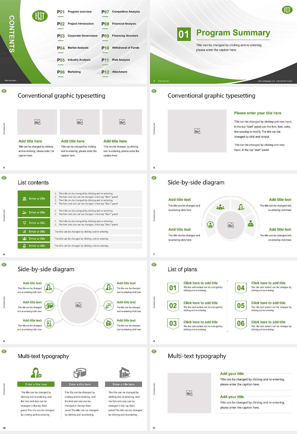 Kochi University of Technology Competition/Entrepreneurship Contest PPT Template16:9 ratio PPT effect preview image2