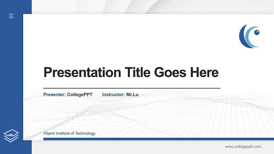 Kitami Institute of Technology Thesis Proposal/Graduation Defense PPT Template16:9 ratio PPT effect preview image