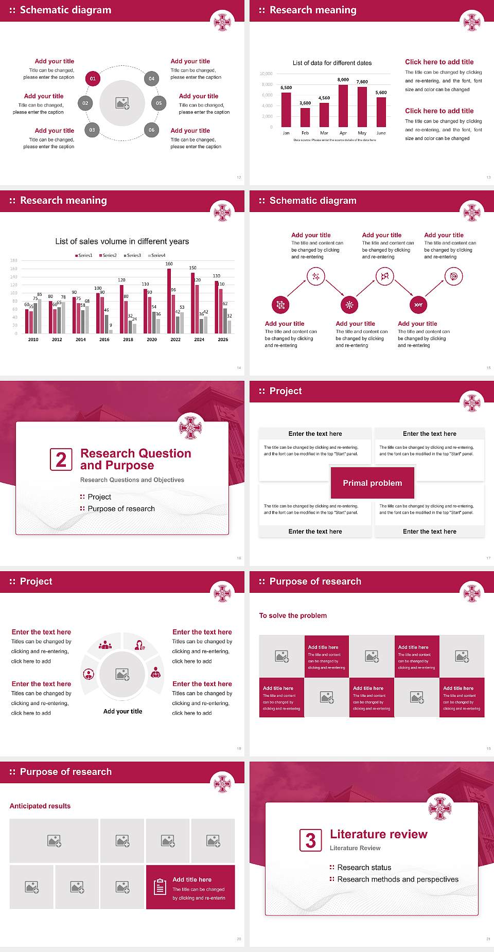 Kinjo Gakuin University Graduation Thesis Defense PPT Template4:3 ratio PPT effect preview image3