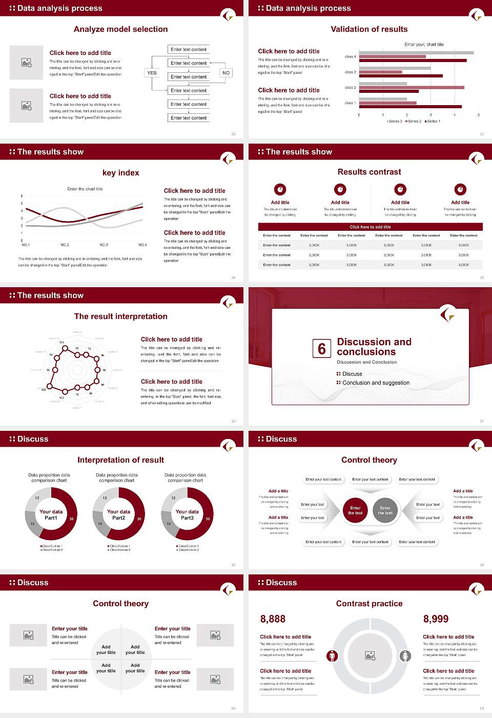 Kochi Gakuen University Graduation Thesis Defense PPT Template16:9 ratio PPT effect preview image5