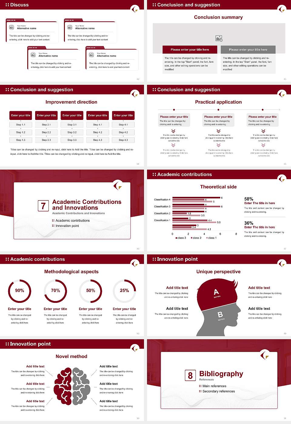 Kochi Gakuen University Graduation Thesis Defense PPT Template16:9 ratio PPT effect preview image6