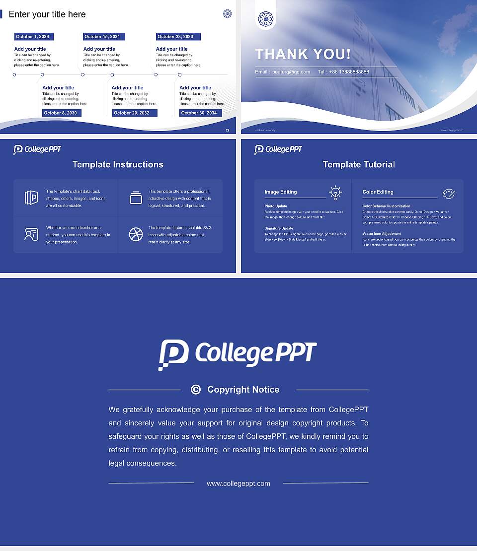 Koshien University Lecture Sharing and Networking Event PPT Template16:9 ratio PPT effect preview image4