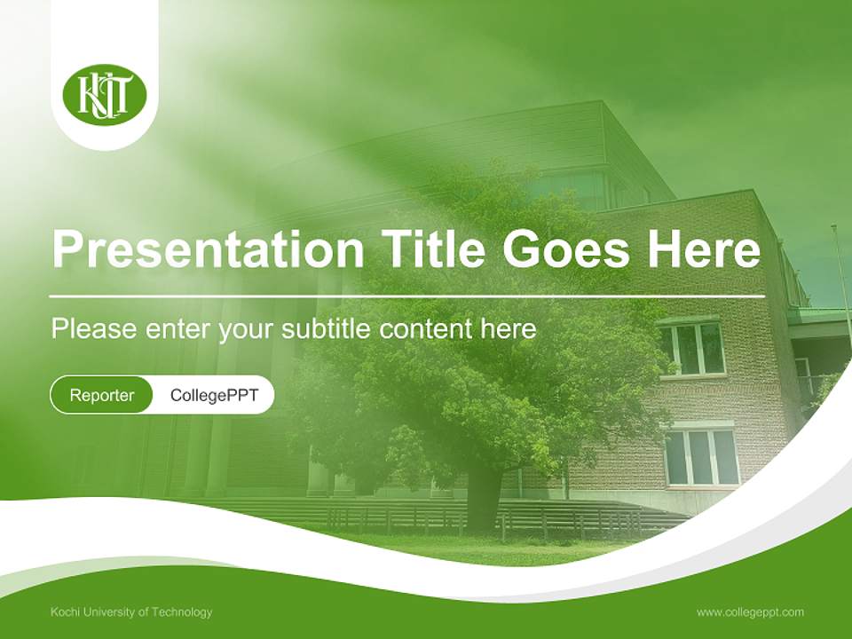 Kochi University of Technology Lecture Sharing and Networking Event PPT Template4:3 ratio PPT effect preview image4