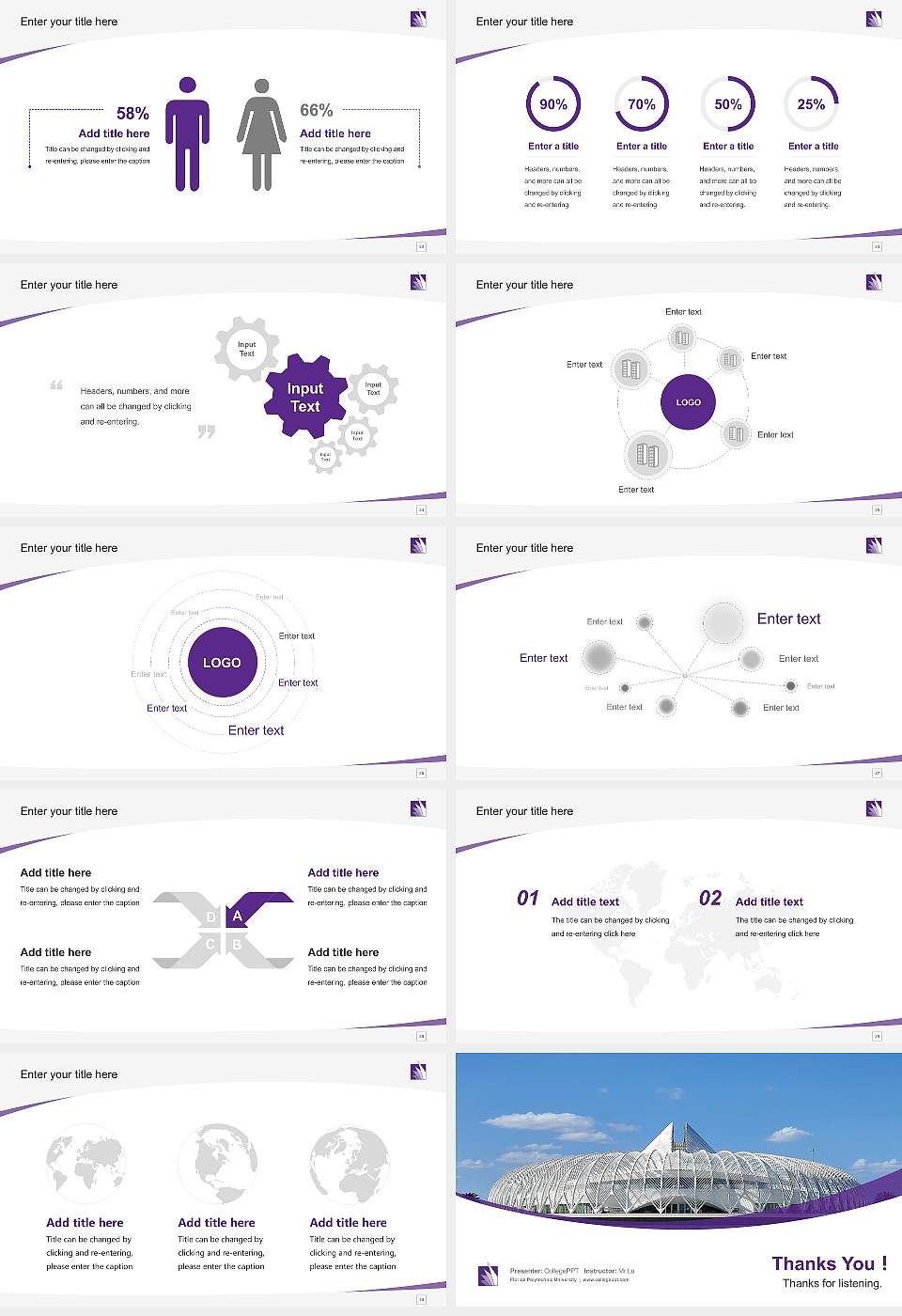 Florida Polytechnic University Course/Courseware Creation PPT Template16:9 ratio PPT effect preview image4