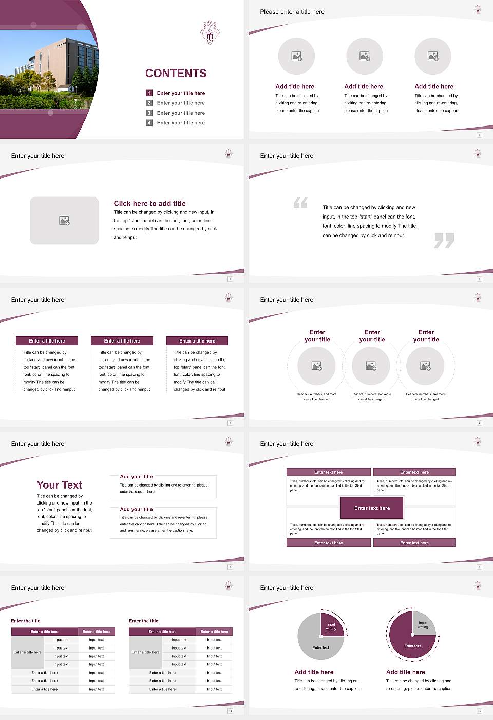 Kawamura Gakuen Woman’s University Course/Courseware Creation PPT Template16:9 ratio PPT effect preview image2
