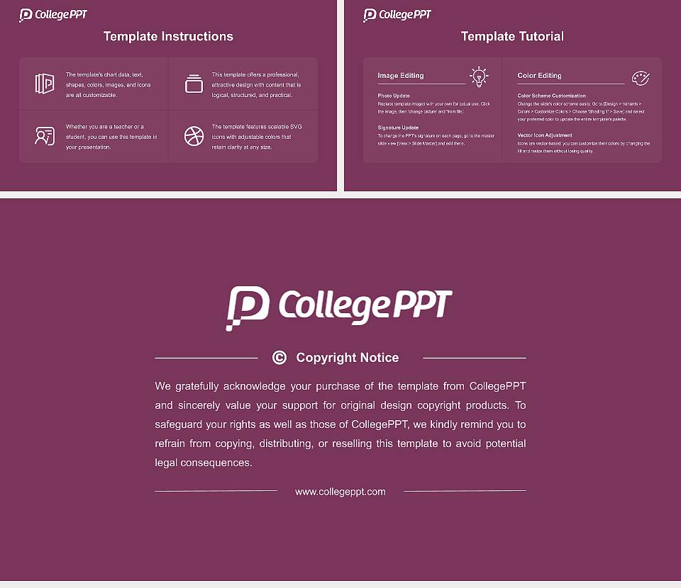 Kawamura Gakuen Woman’s University Course/Courseware Creation PPT Template16:9 ratio PPT effect preview image5