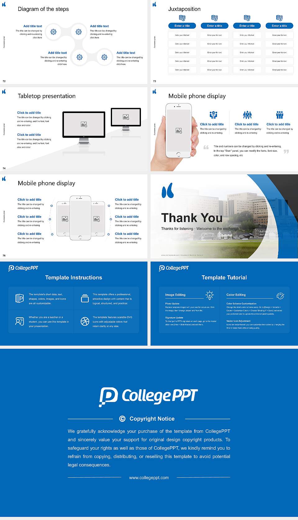 Kawasaki Medical School Competition/Entrepreneurship Contest PPT Template16:9 ratio PPT effect preview image9