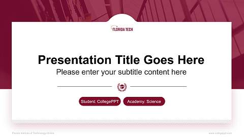 Florida Institute of Technology-Online National Scholarship Defense PPT Template
