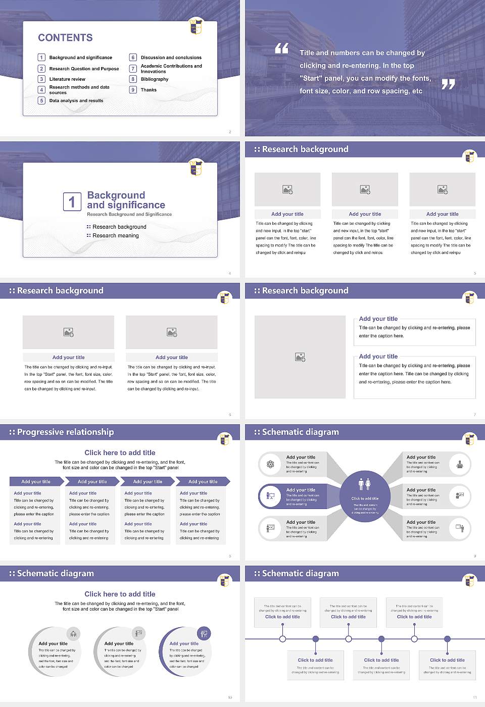 Kitasato University Graduation Thesis Defense PPT Template16:9 ratio PPT effect preview image2