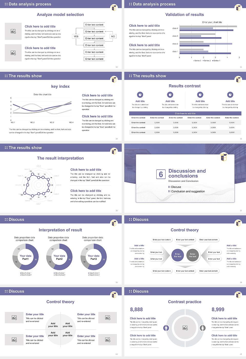 Kitasato University Graduation Thesis Defense PPT Template16:9 ratio PPT effect preview image5