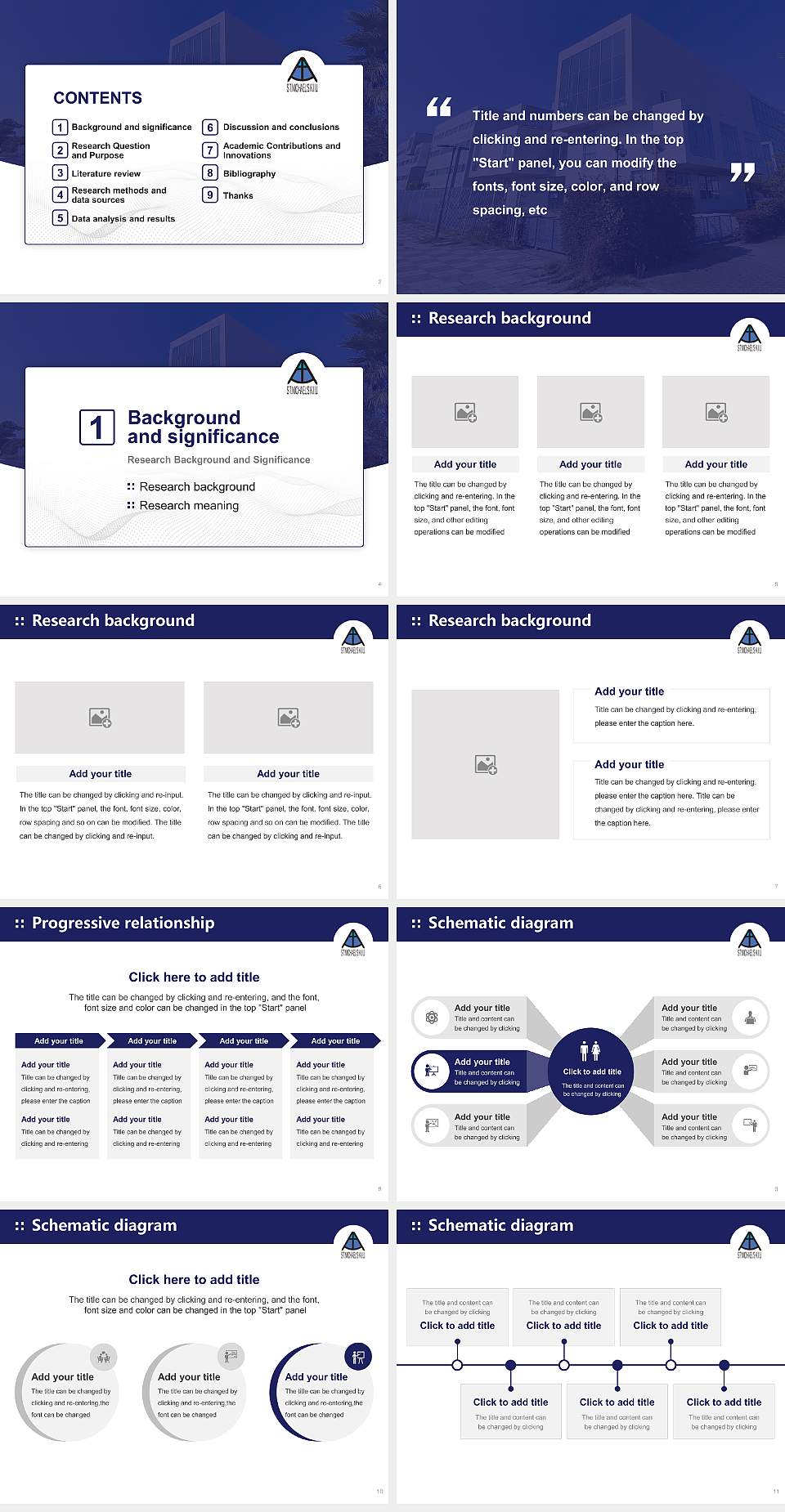 Kobe International University Graduation Thesis Defense PPT Template4:3 ratio PPT effect preview image2