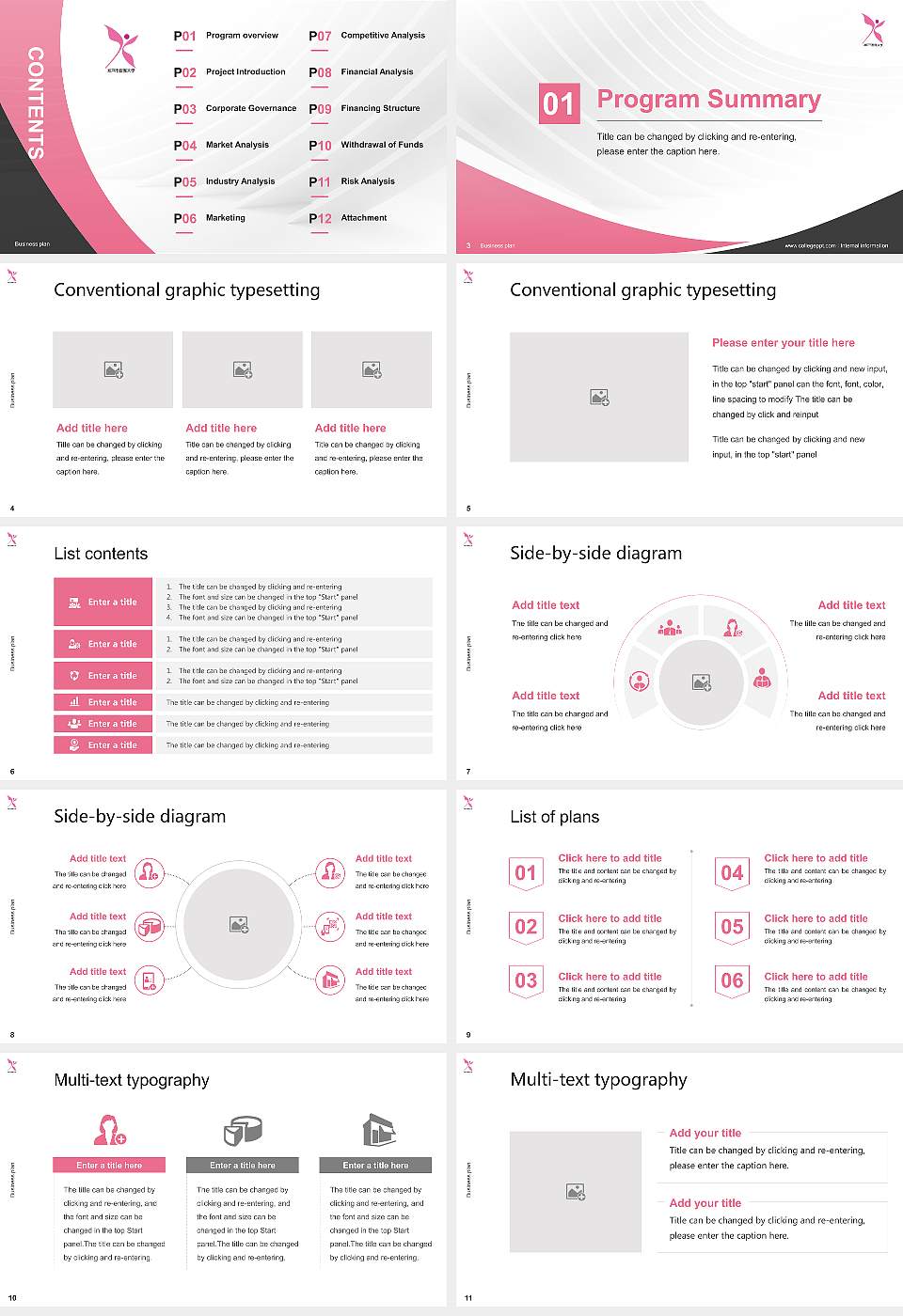 Kobe City College of Nursing Competition/Entrepreneurship Contest PPT Template16:9 ratio PPT effect preview image2
