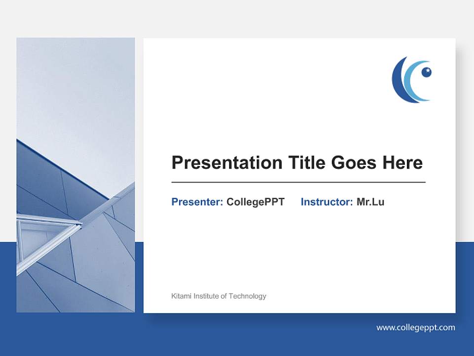 Kitami Institute of Technology General Purpose PPT Template4:3 ratio PPT effect preview image6