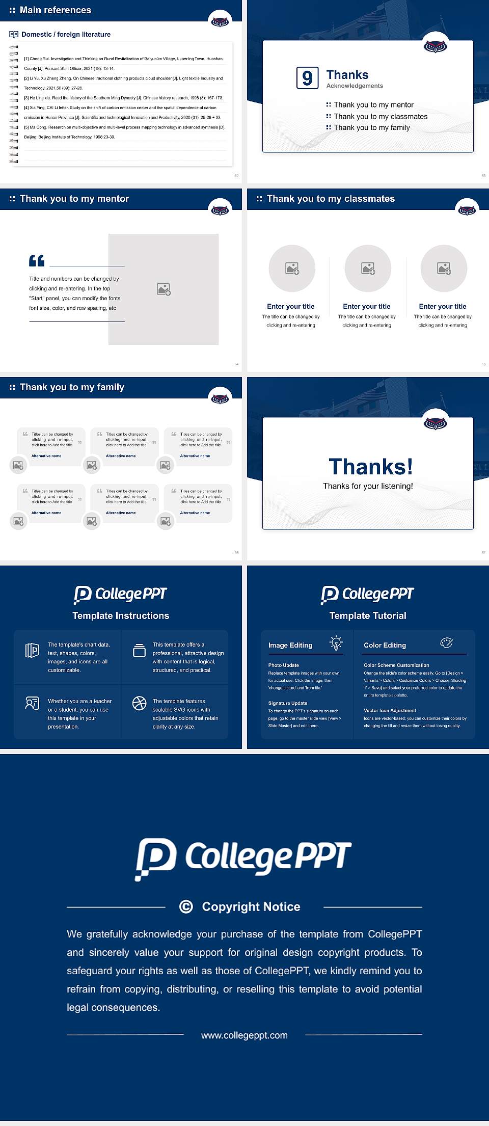 Florida Atlantic University Graduation Thesis Defense PPT Template4:3 ratio PPT effect preview image7