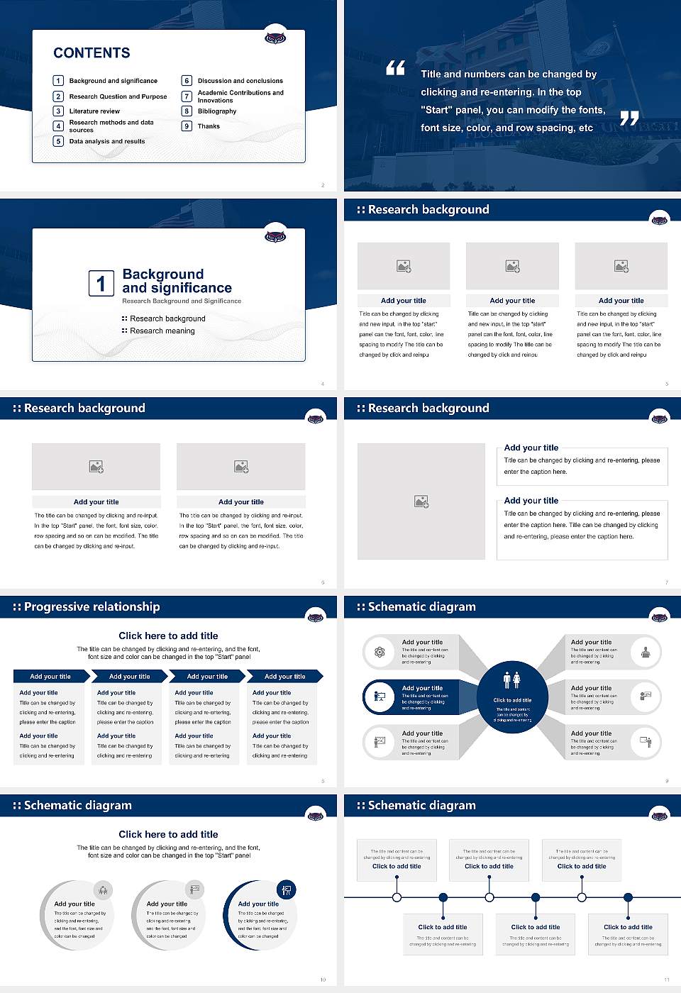 Florida Atlantic University Graduation Thesis Defense PPT Template16:9 ratio PPT effect preview image2
