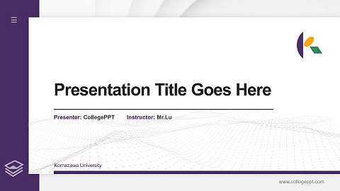 Komazawa University Thesis Proposal/Graduation Defense PPT Template