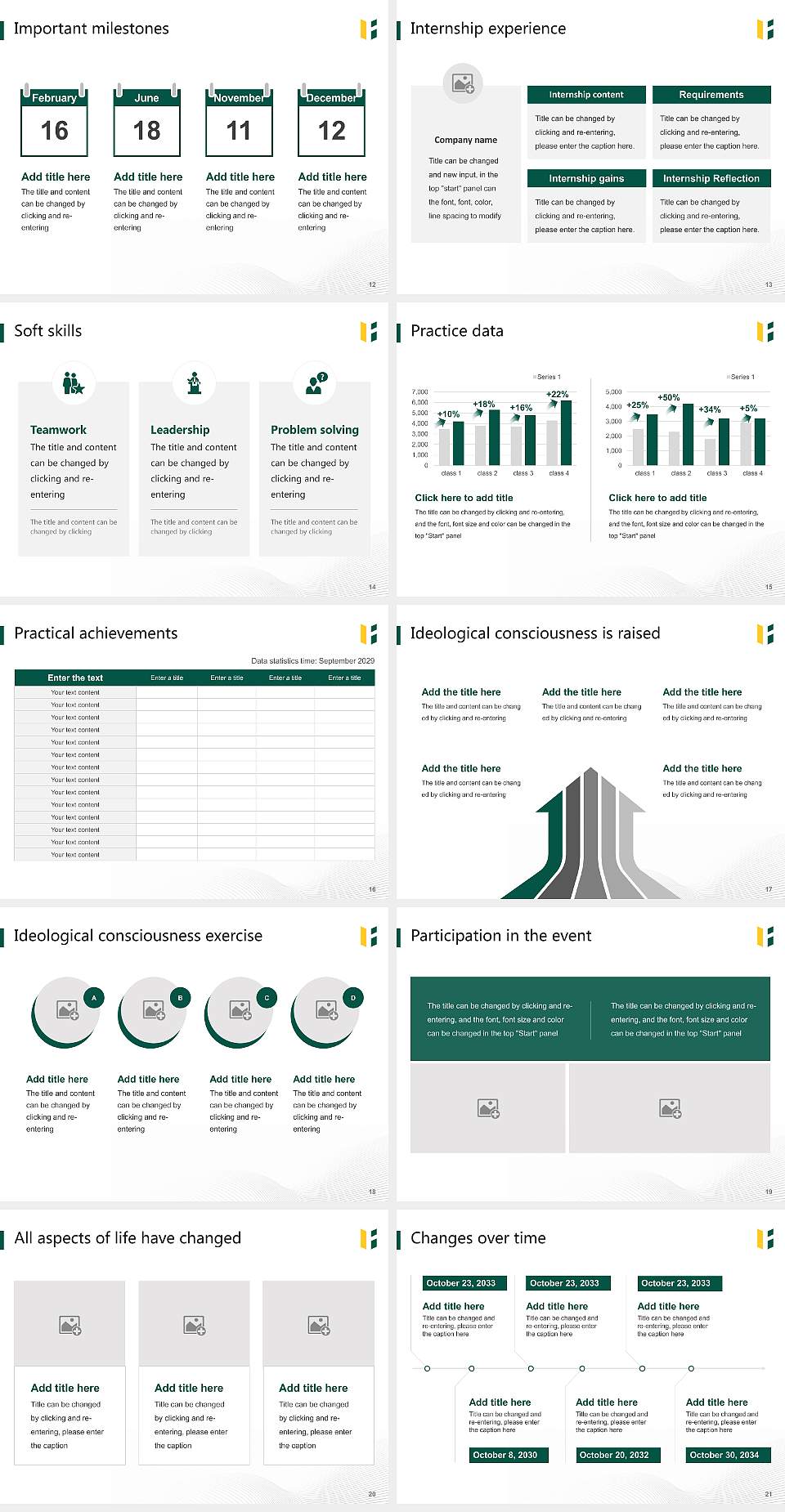 Fitchburg State University National Scholarship Defense PPT Template4:3 ratio PPT effect preview image3