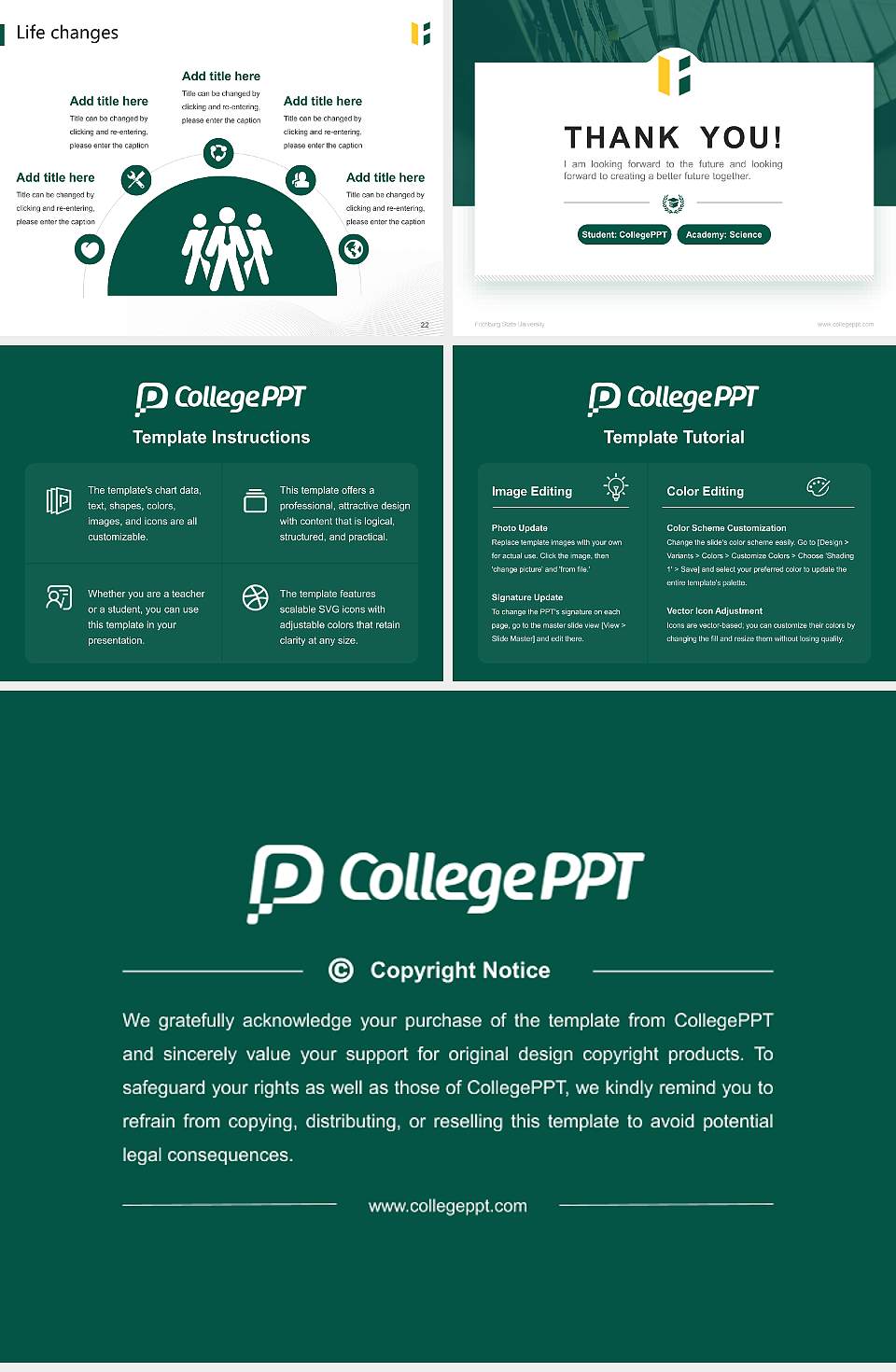 Fitchburg State University National Scholarship Defense PPT Template4:3 ratio PPT effect preview image4