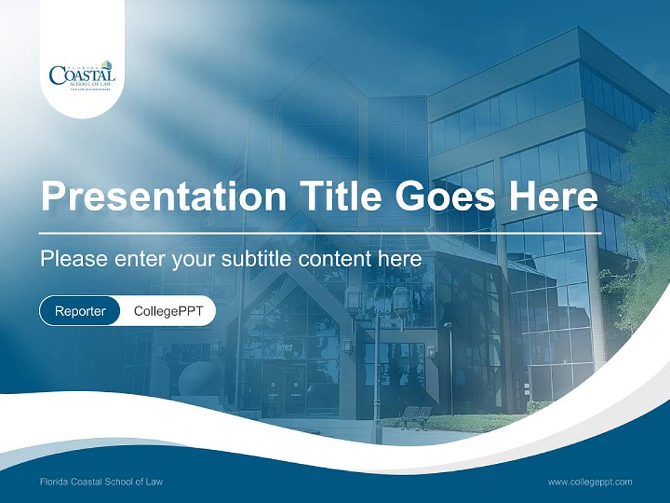 Florida Coastal School of Law Lecture Sharing and Networking Event PPT Template4:3 ratio PPT effect preview image4