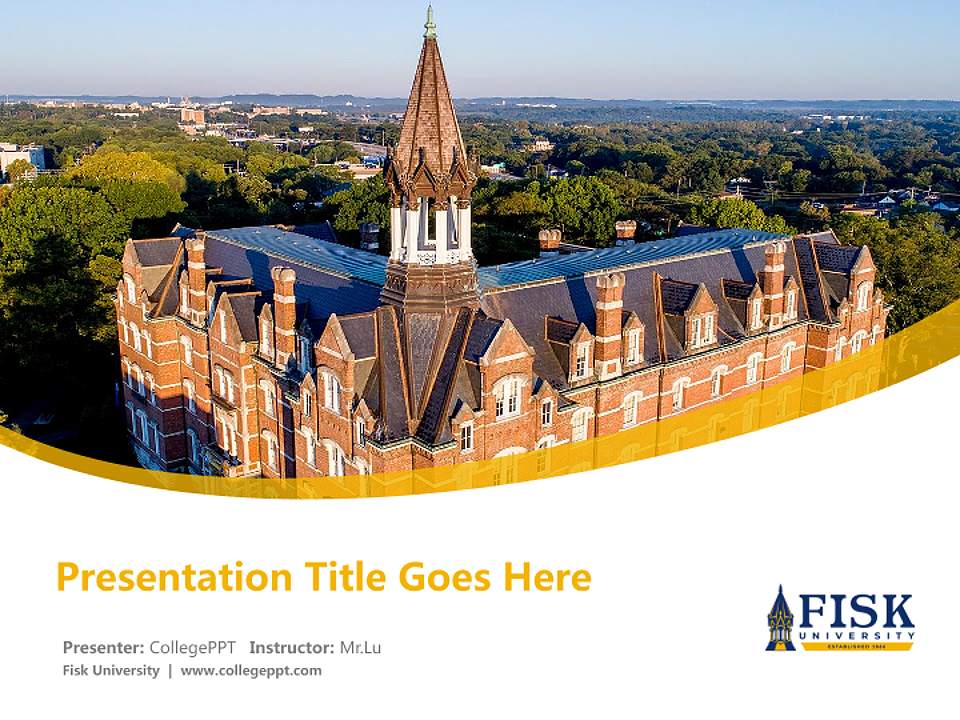 Fisk University Course/Courseware Creation PPT Template4:3 ratio PPT effect preview image5