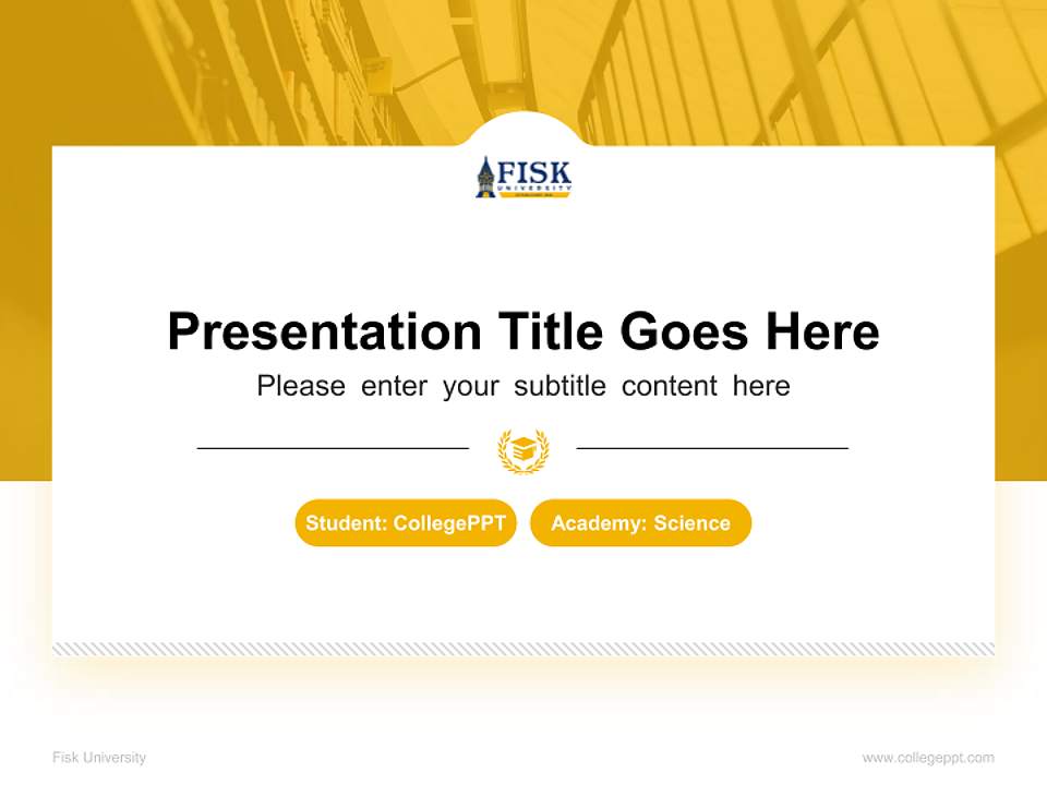 Fisk University National Scholarship Defense PPT Template4:3 ratio PPT effect preview image4