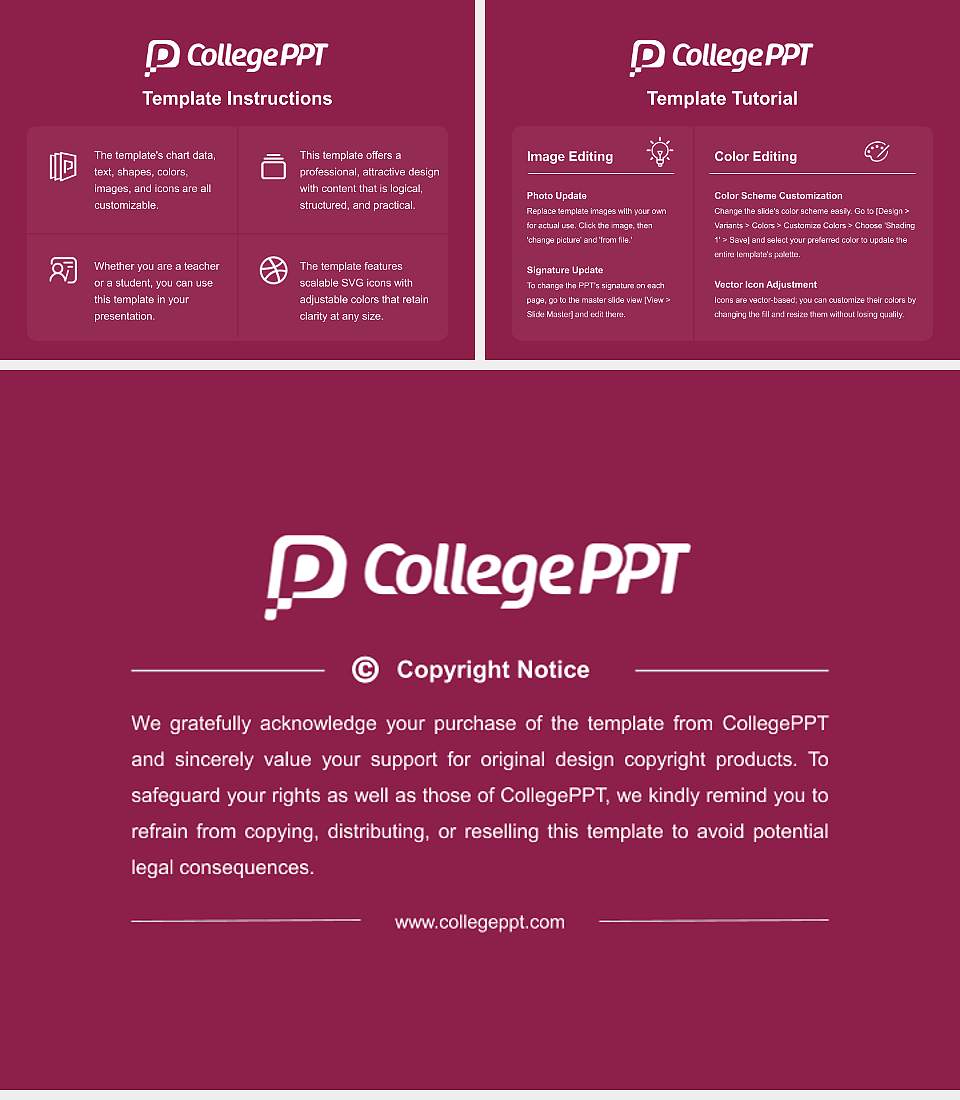 Keiwa College Course/Courseware Creation PPT Template4:3 ratio PPT effect preview image5