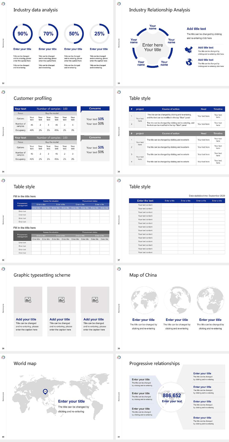 Kobe University Competition/Entrepreneurship Contest PPT Template4:3 ratio PPT effect preview image5