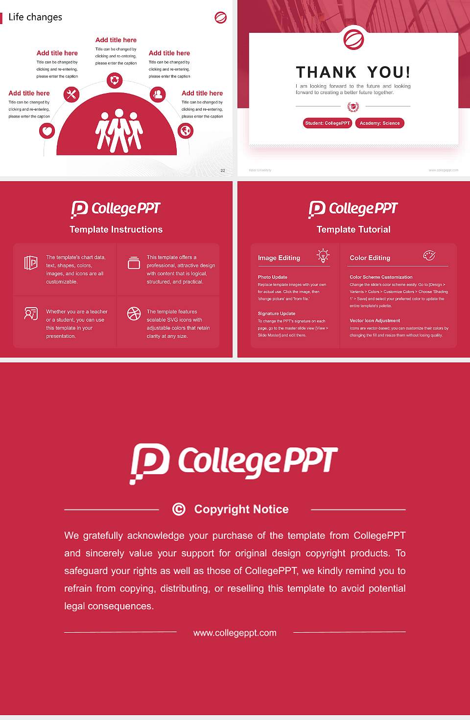 Keiai University National Scholarship Defense PPT Template4:3 ratio PPT effect preview image4