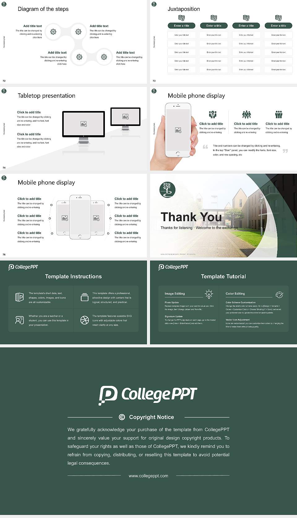 Keisen University Competition/Entrepreneurship Contest PPT Template16:9 ratio PPT effect preview image9