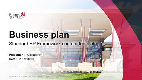 Florida Southern College Competition/Entrepreneurship Contest PPT Template