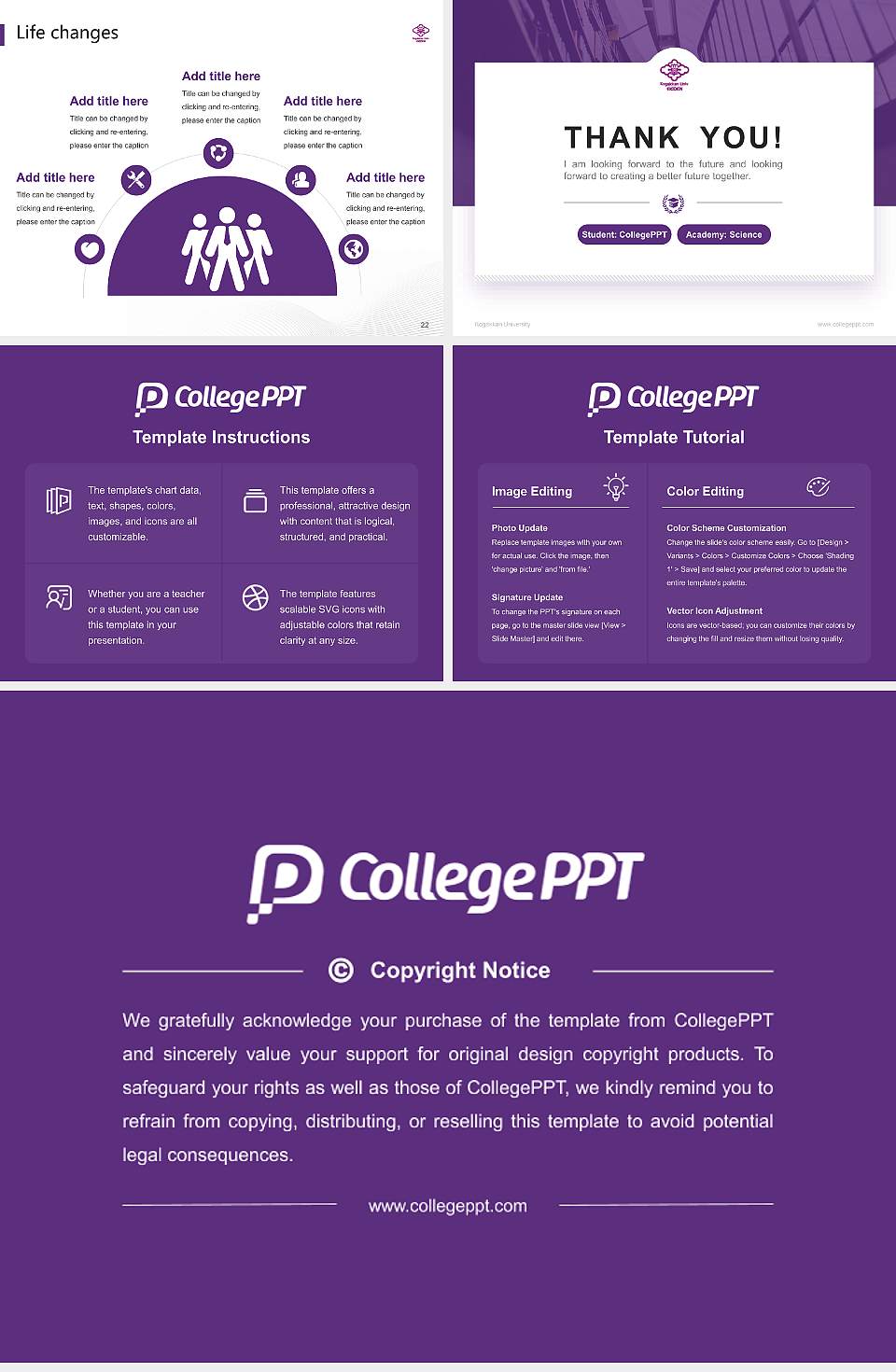 Kogakkan University National Scholarship Defense PPT Template4:3 ratio PPT effect preview image4