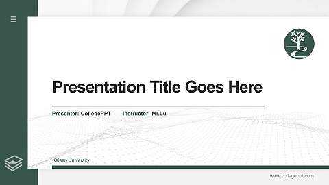 Keisen University Thesis Proposal/Graduation Defense PPT Template
