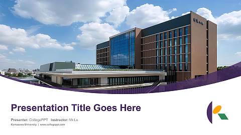 Komazawa University Course/Courseware Creation PPT Template