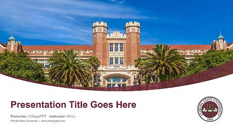 Florida State University Course/Courseware Creation PPT Template
