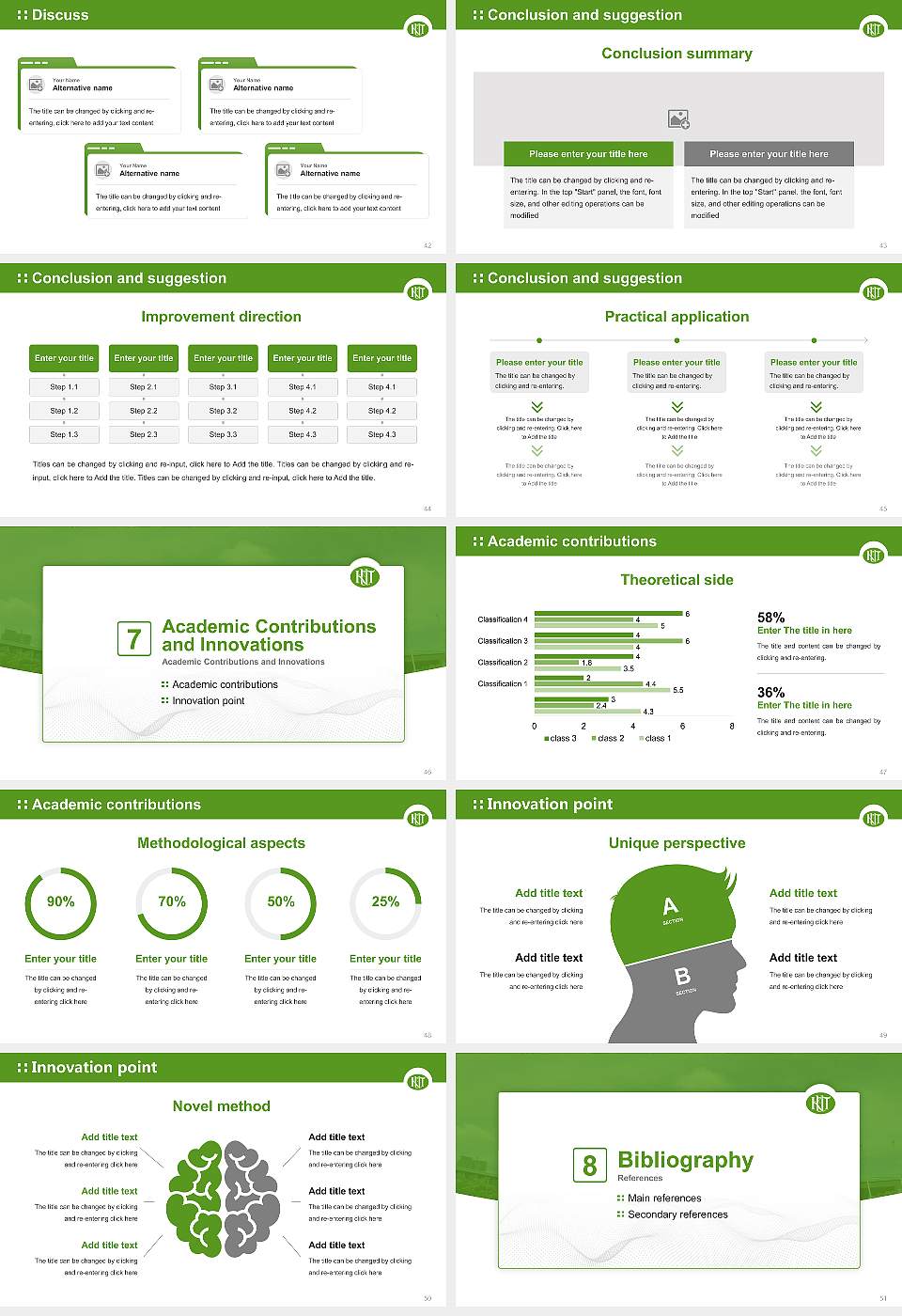 Kochi University of Technology Graduation Thesis Defense PPT Template16:9 ratio PPT effect preview image6