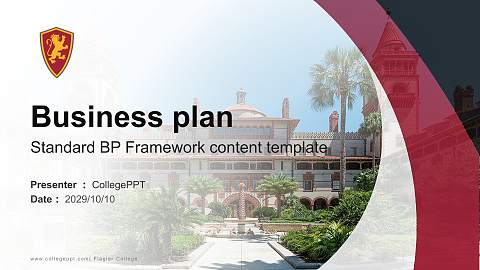 Flagler College Competition/Entrepreneurship Contest PPT Template