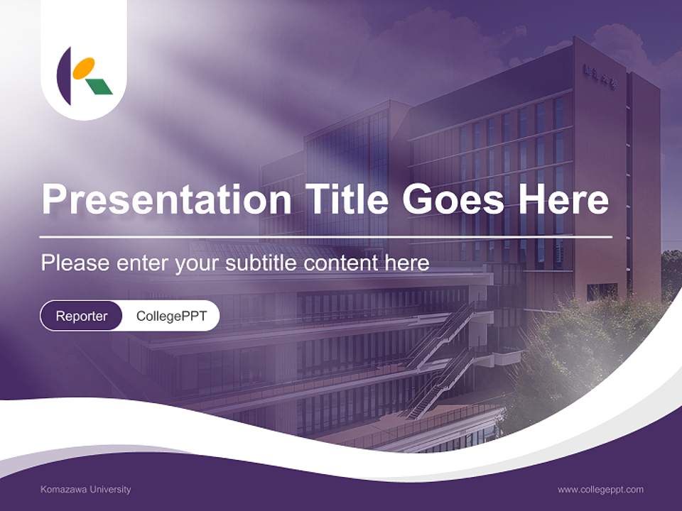 Komazawa University Lecture Sharing and Networking Event PPT Template4:3 ratio PPT effect preview image4