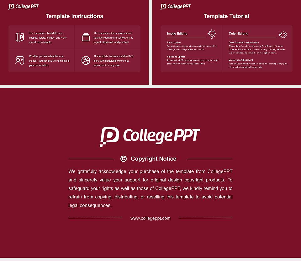 Five Towns College Course/Courseware Creation PPT Template16:9 ratio PPT effect preview image5