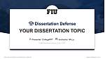 Florida International University Graduation Thesis Defense PPT Template