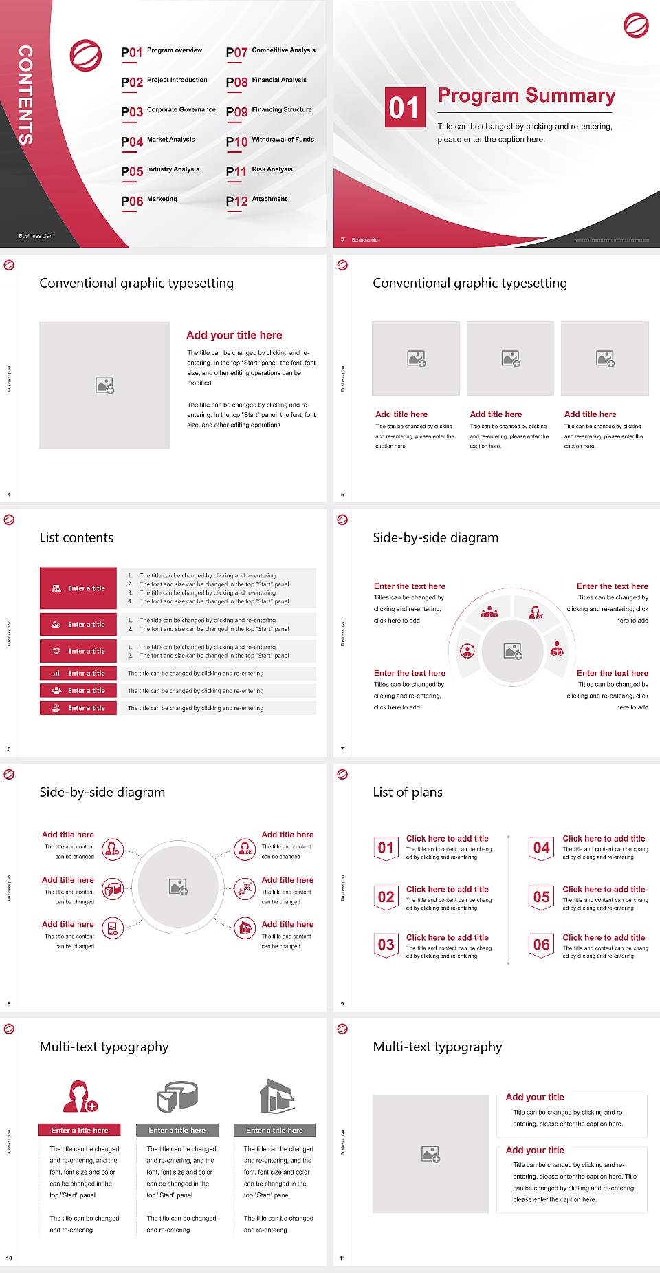 Keiai University Competition/Entrepreneurship Contest PPT Template4:3 ratio PPT effect preview image2