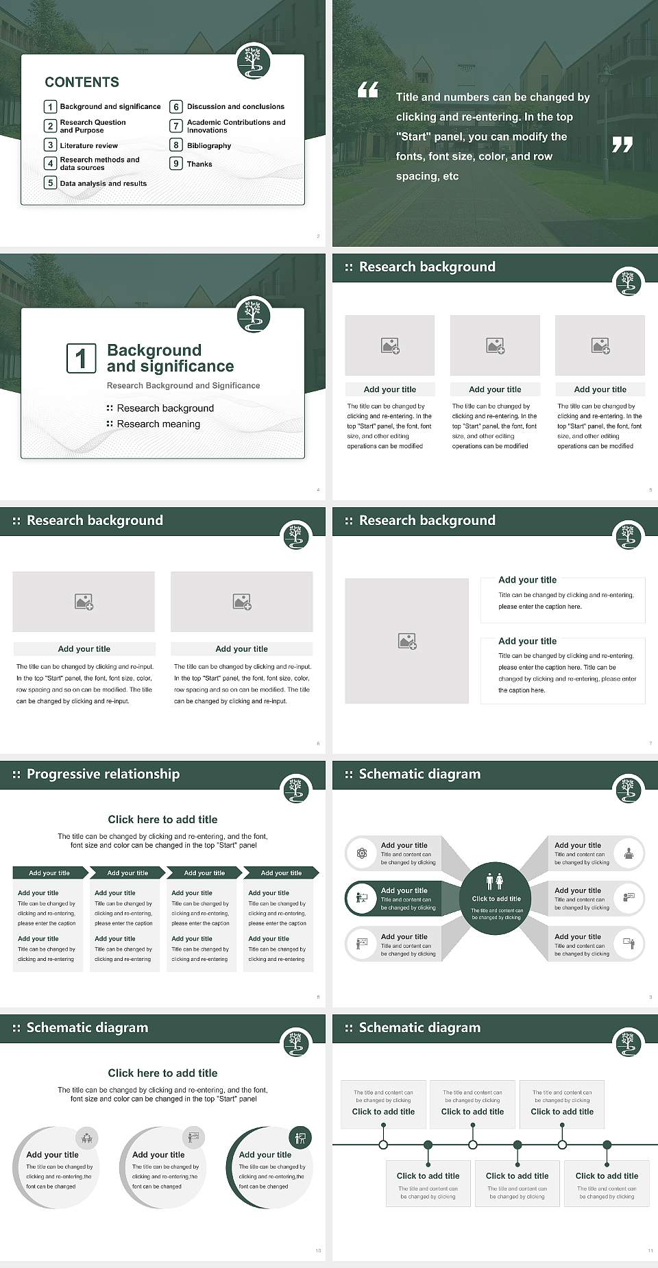 Keisen University Graduation Thesis Defense PPT Template4:3 ratio PPT effect preview image2
