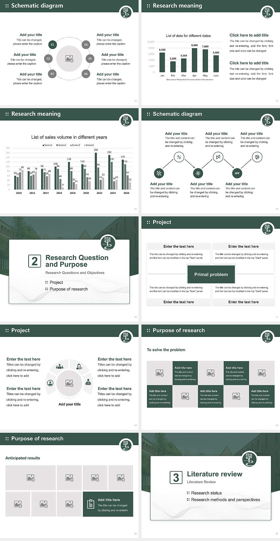 Keisen University Graduation Thesis Defense PPT Template4:3 ratio PPT effect preview image3