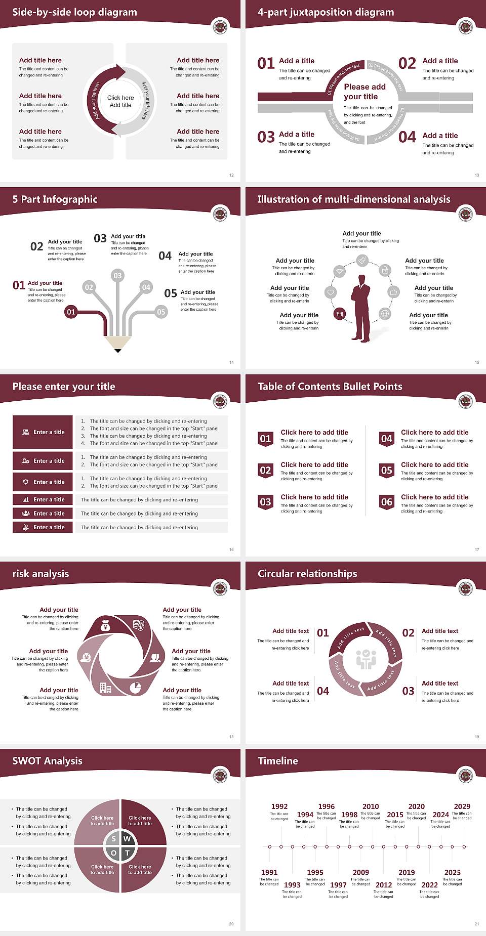 Florida State University Academic Presentation/Research Findings Report PPT Template4:3 ratio PPT effect preview image3