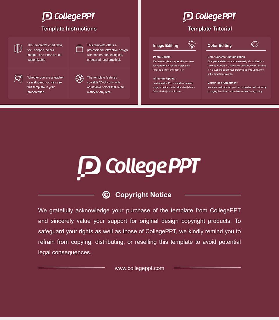 Florida State University Academic Presentation/Research Findings Report PPT Template4:3 ratio PPT effect preview image5
