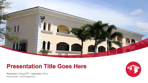 Florida College Course/Courseware Creation PPT Template