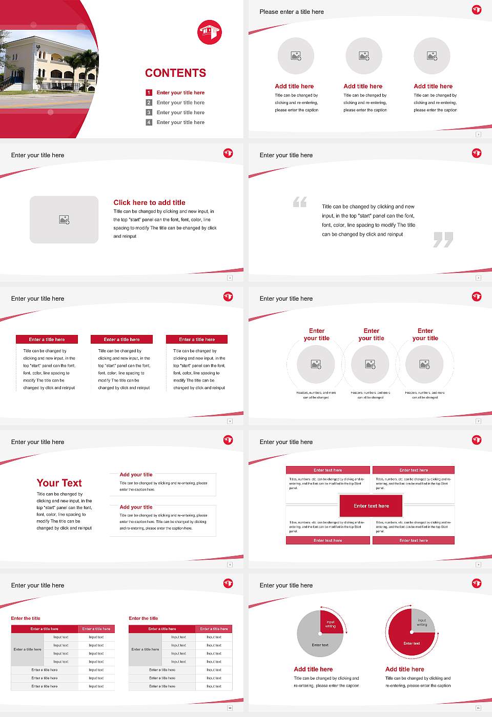 Florida College Course/Courseware Creation PPT Template16:9 ratio PPT effect preview image2