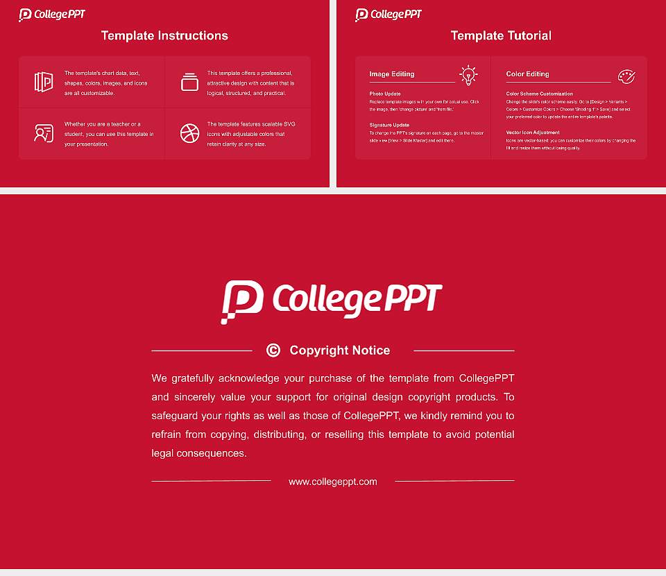 Florida College Course/Courseware Creation PPT Template16:9 ratio PPT effect preview image5